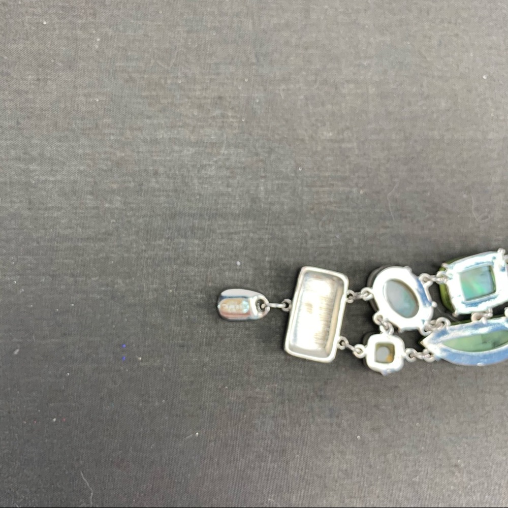 Chico’s Labradorite & Faux Shell Bracelet - Picture 6 of 7